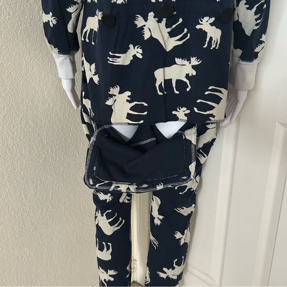Lazy One Flap Jacks Moose Alaska Long Sleeve Long Johns Flap Door Jumper L - Picture 7 of 11